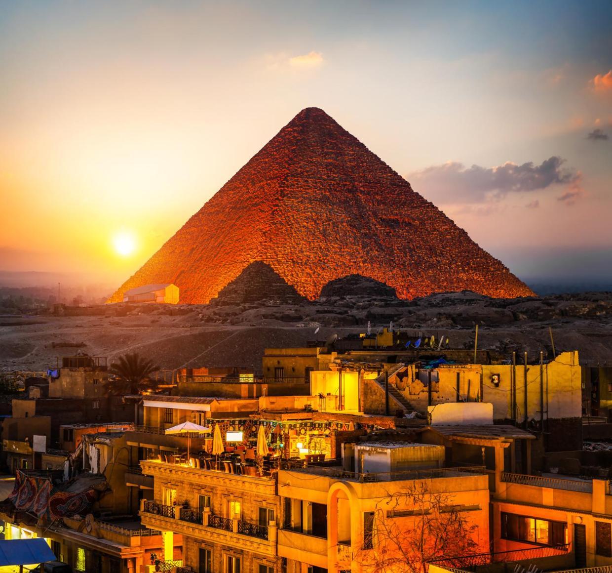 מלון Kafret el-Gabal Alaa Eldein Pyramids Lights מראה חיצוני תמונה